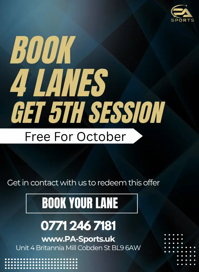 Bury Crciket indoor center presented by Pa Sports Ltd.