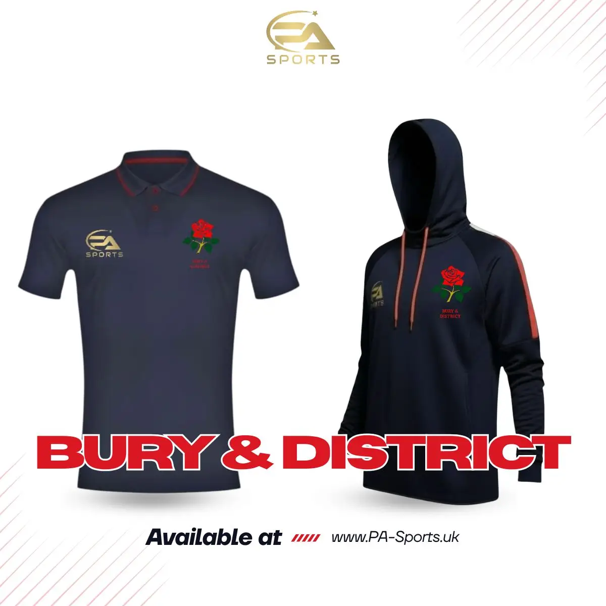 Bury and District Cricket Club custom clothing collection