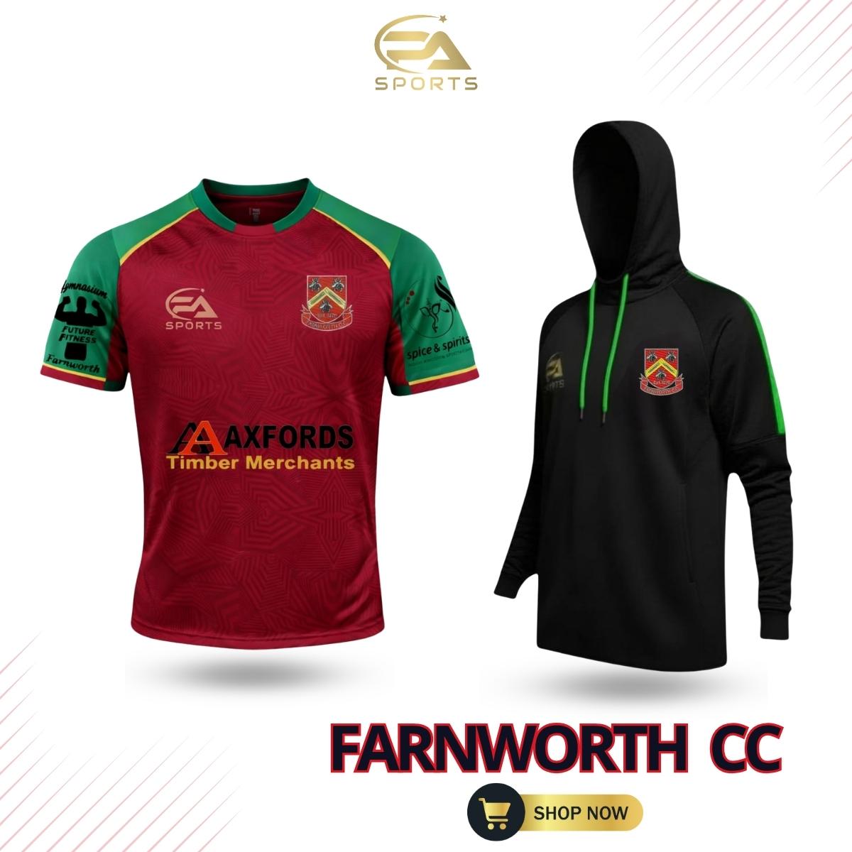 Farnworth Cricket Club custom clothing collection