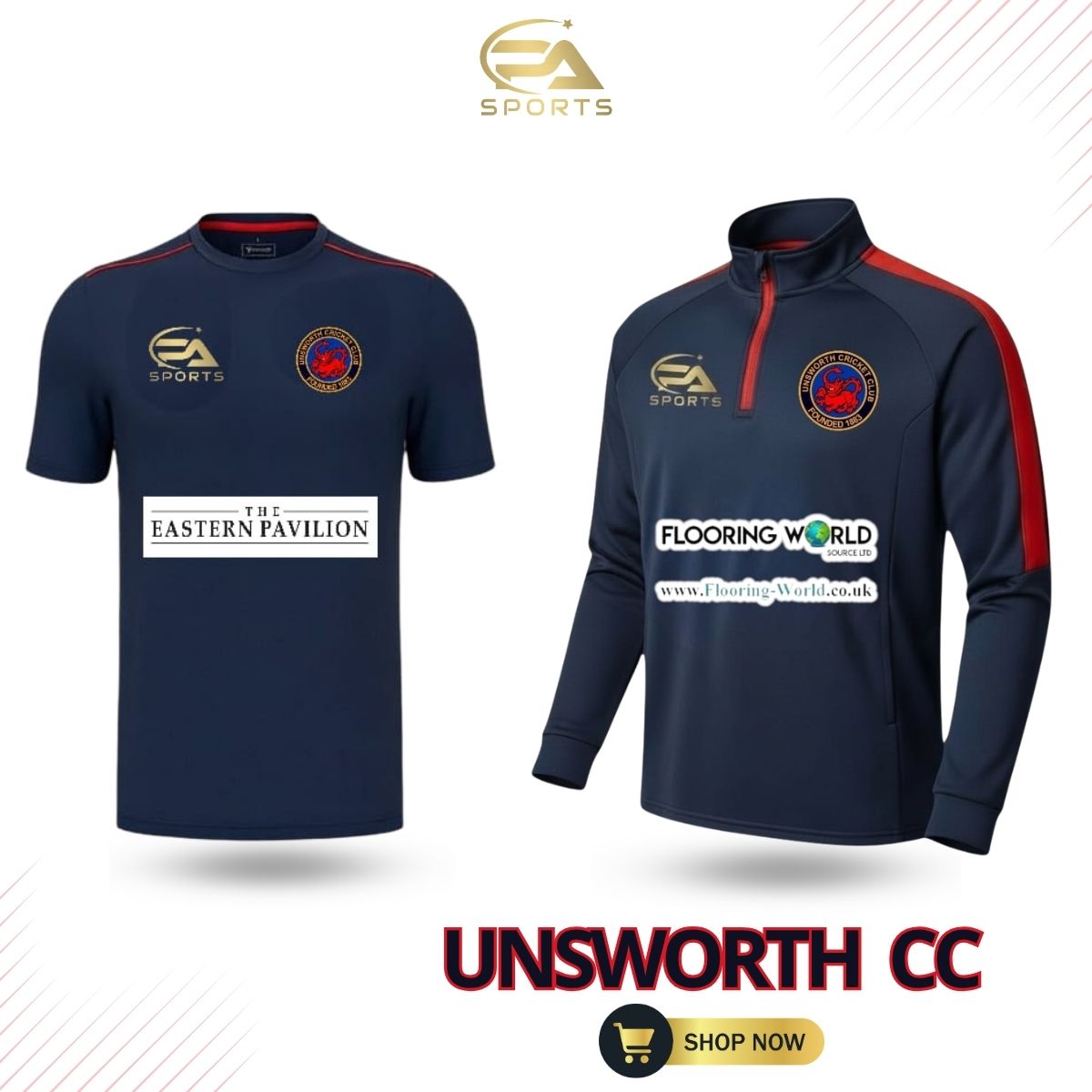 Unsworth Cricket Club custom clothing collection